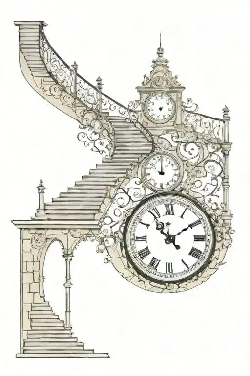 Stairway To Heaven With Clock