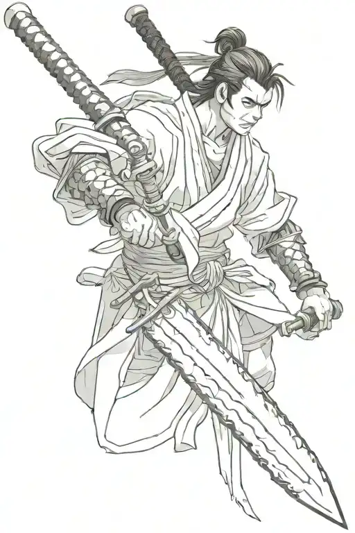 Samurai Sword Emerging