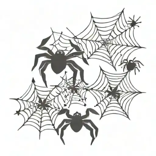 Bows With Spiderweb And Spider In The Center