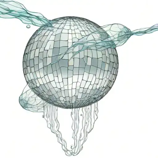 Half Mirror Ball But Like Jelly Fish