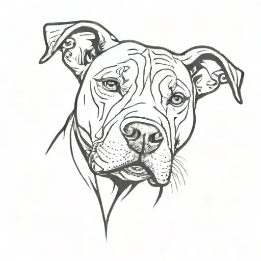 Pitbull With Ball On Nose