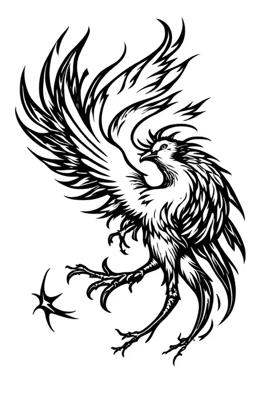 Fire Phoenix In Pound Constellation