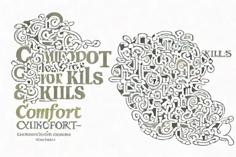 Comfort Kills Quote