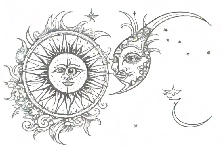 Sun Eye And Moon
