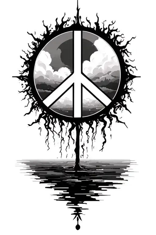 Peace And Lightining Storm And Time And Nature