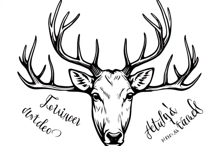 Stag With Kids Names Incorporated