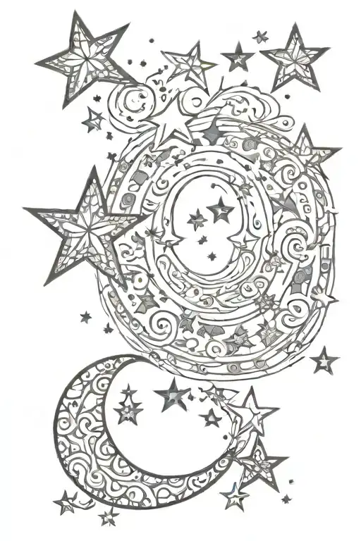 Stars And Moon