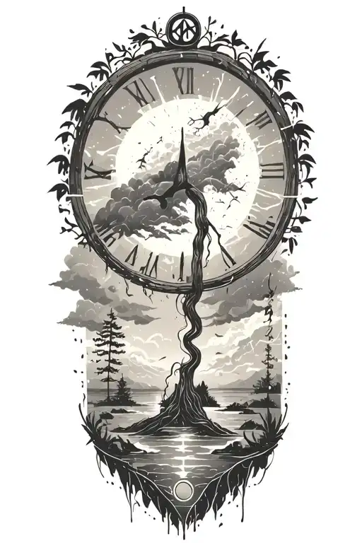 Peace And Lightining Storm And Time And Nature