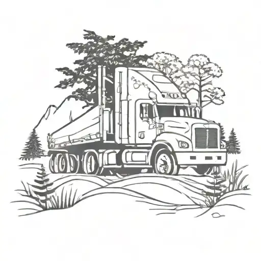 Truck Driver And Nature Inspired