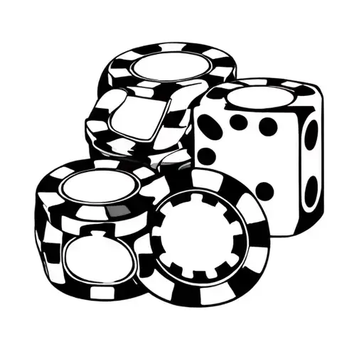 Casino Chips And Dice