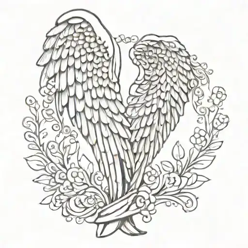 Angel Wings For Deceased Dad Memorial