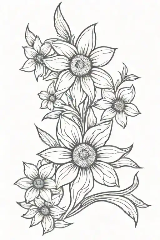 Daisies And Daffodils