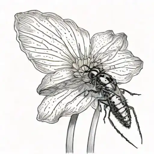 Tophat With A Single Daisy And A Housefly