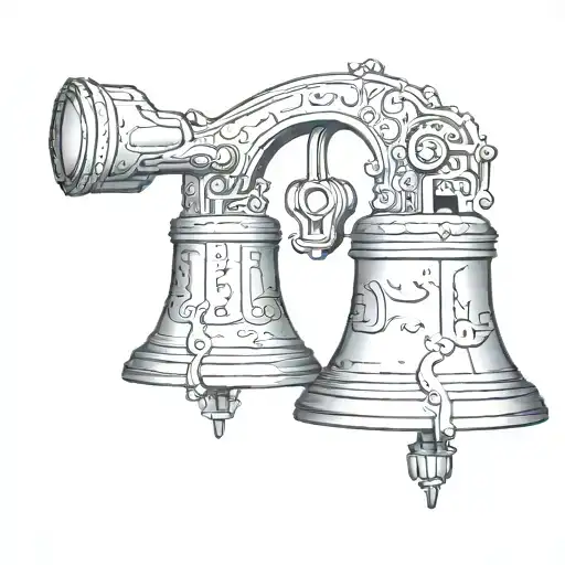 I Want A Liberty Bell Design With Background Stencil