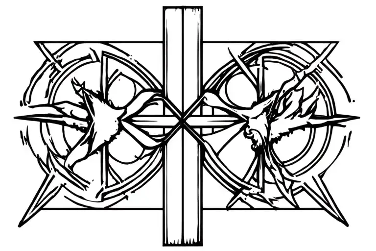 Matthieu And Christian Cross