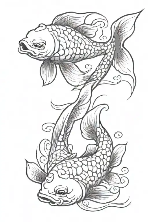 Two Koi Fish