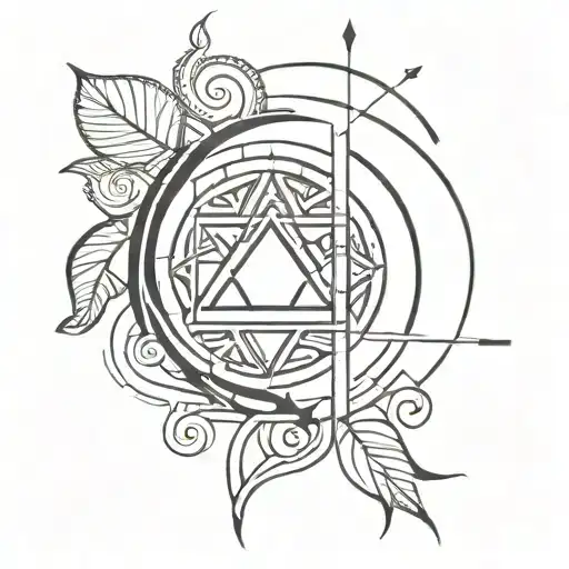 A Tattoo Of A Family Symbol Of Success And Power