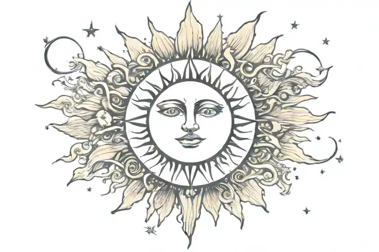 The Sun Tarot With A Moon