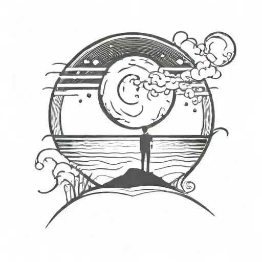 Beach And Moon Psy Simbol