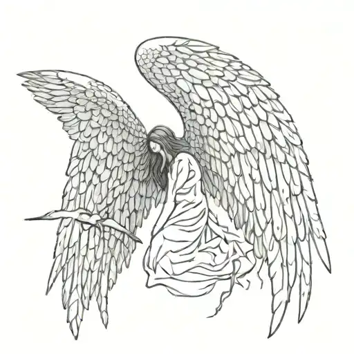 Fallen Angel Gore Big Wings