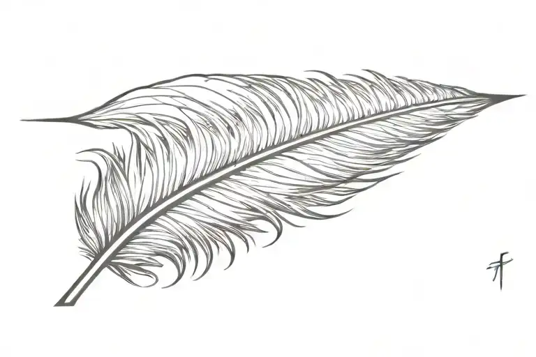 Feather Ink Pen
