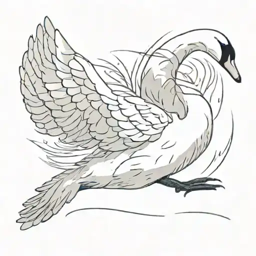 A Swan With Broken Wings