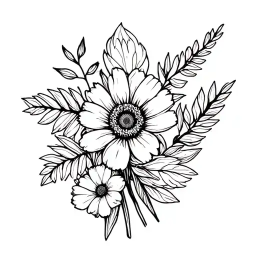 February And September Birth Flower Bouquet