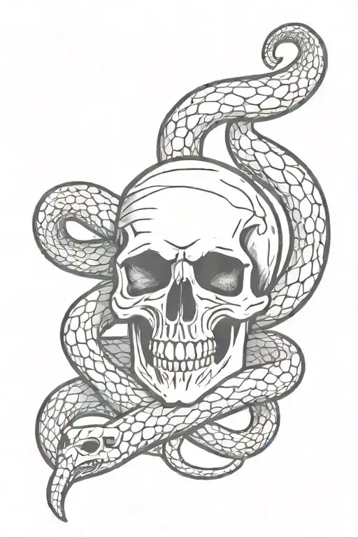 Skull And Snake