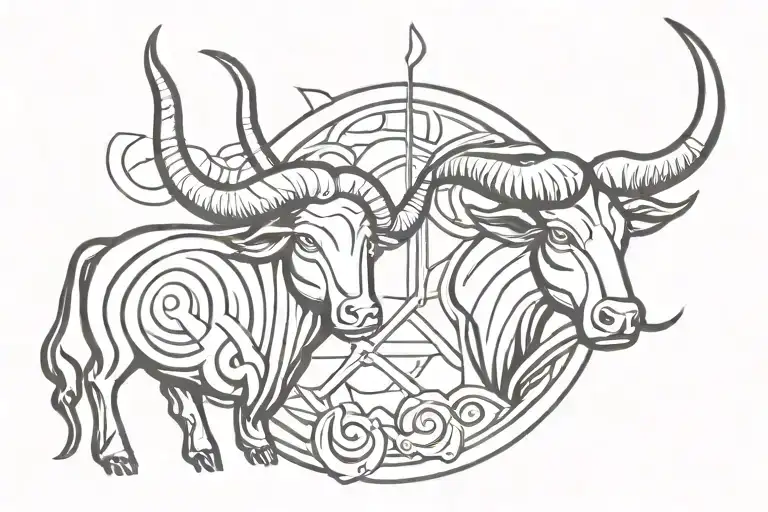 Taurus And Libra Symbol