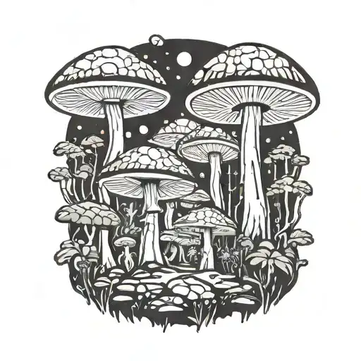 Mushroom Ufo Forest
