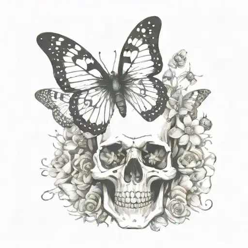 Skull Butterfly