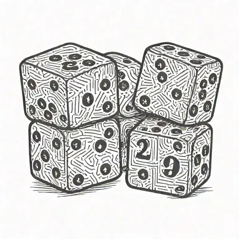 2 Dice Rolling One With Number 2 And Another With Number 1