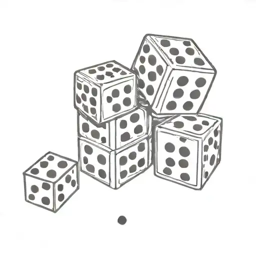Black Dice On Top Each Other