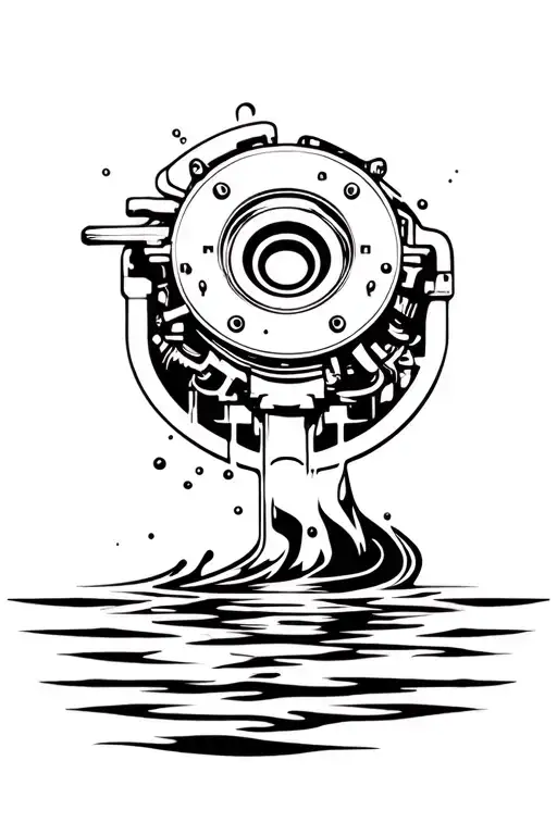 Water And Car Engine