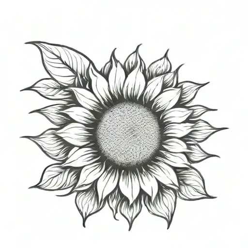 Lower Case D With A Sunflower