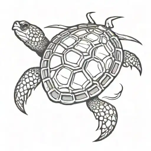 Scorpion Riding In The Back Of A Turtle Swimming