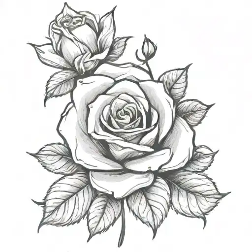 Tsd Inside Rose Tattoo Design