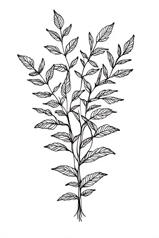 Nature Inspired Tattoo Foliage Scene