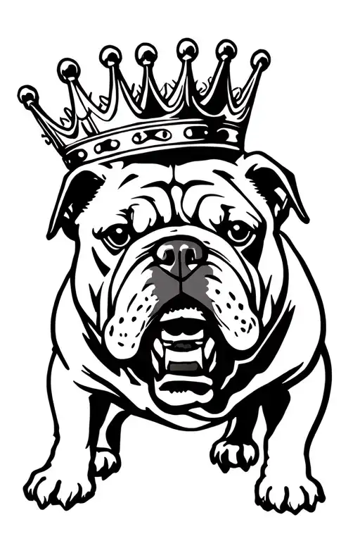 King Crown And Bulldog