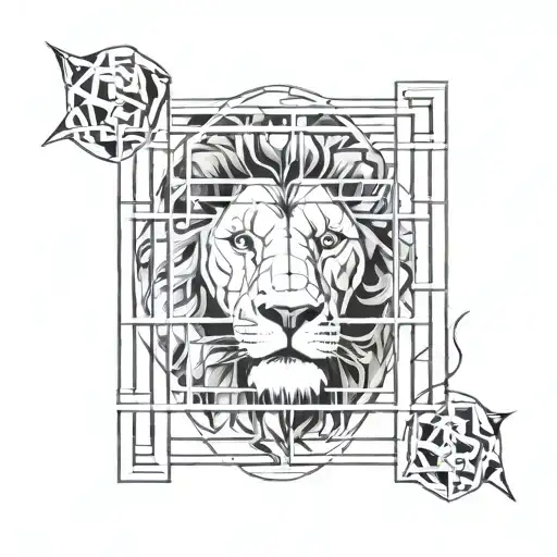 Lion In A Cage