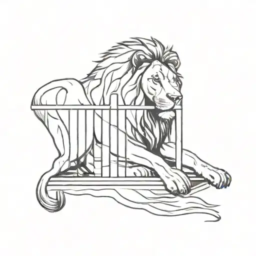 Lion In A Cage