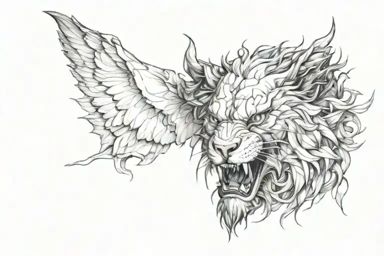 Realism Tattoo Of A Brave