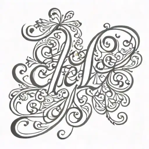 The Word Heri In Cursive Writing