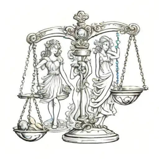 Libra And Virgo Scale