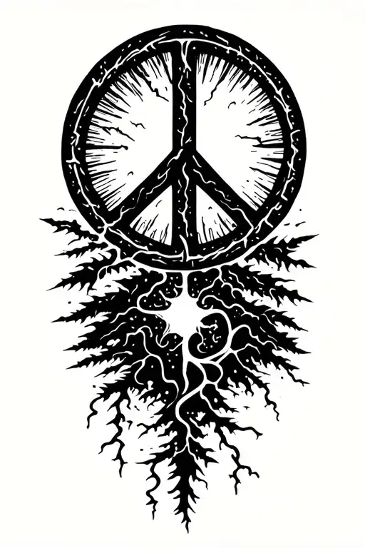 Peace And Lightining Storm And Time And Nature