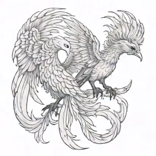 Two Baby Pheonix As Pisces And Scorpio Zodiac Sign