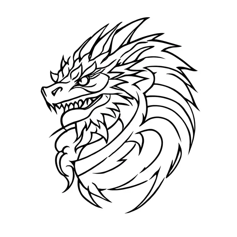 Norse Beerdragon In Urnes Style