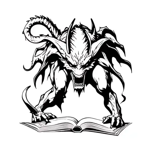 Demon Writing A Book