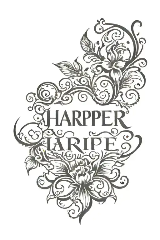 Harper Name Written