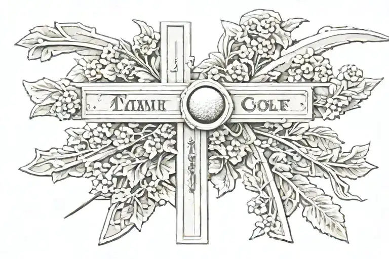 Golf Memorial Cross